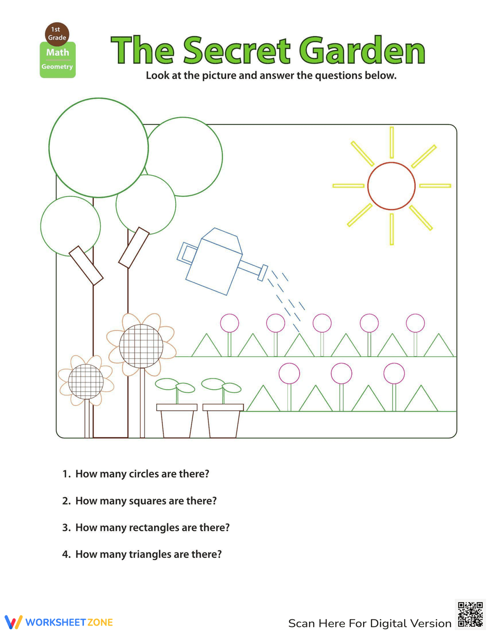 Shapes in Pictures: Secret Garden - Page 1