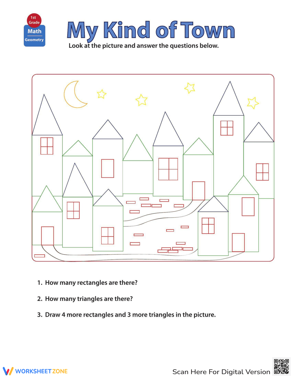 Shapes in Pictures: Kind Town - Page 1