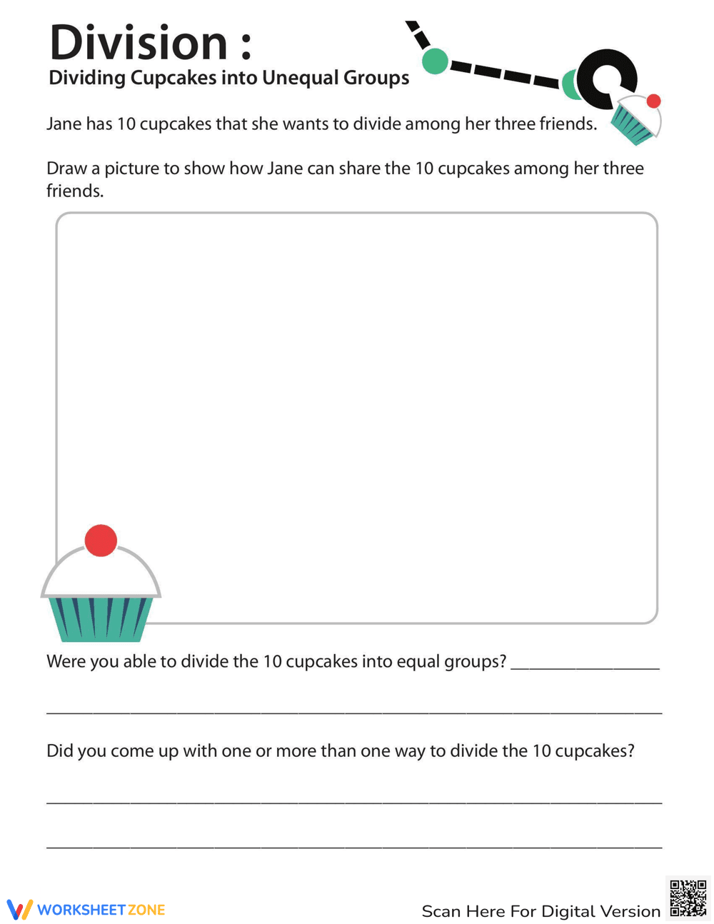 Dividing Cupcakes into Unequal Groups - Page 1