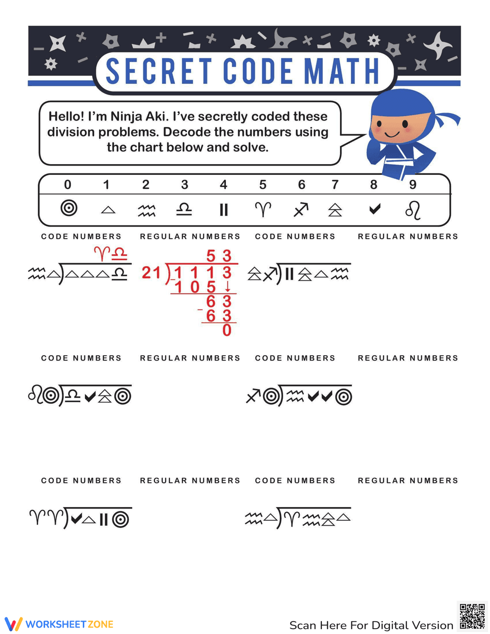 Dividing by Two Digits Practice - Page 1