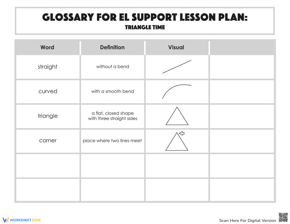 Triangle Time: Geometry Glossary - Page 1