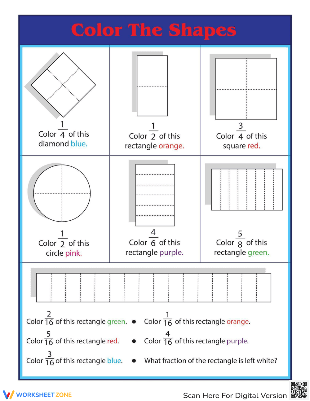 Color the Shapes - Page 1