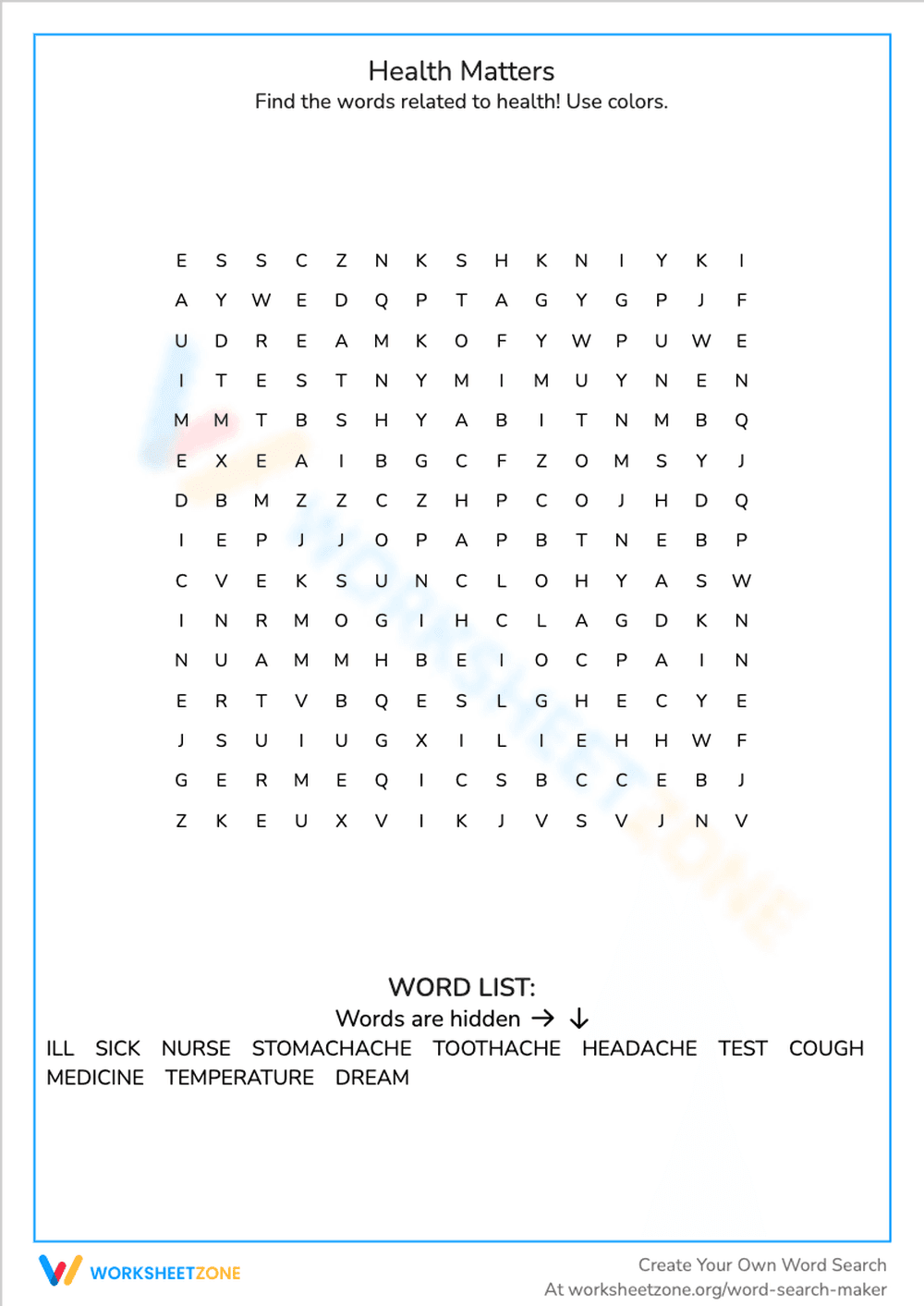 Health Matters: Learn with this Engaging Worksheet - Page 1