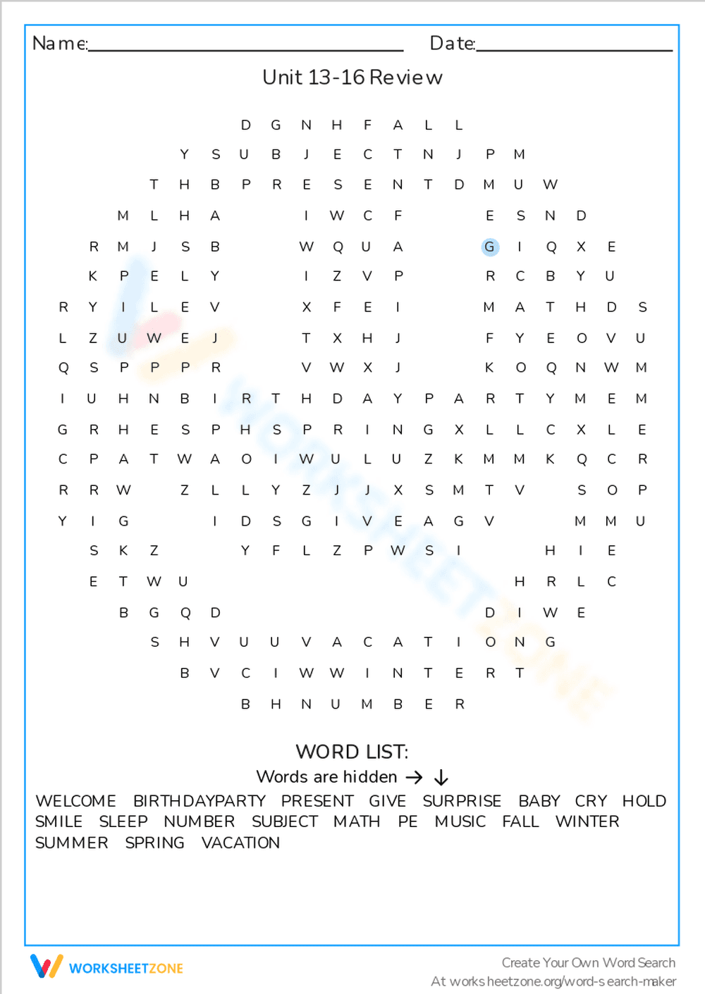 Unit 13-16 Review - Page 1
