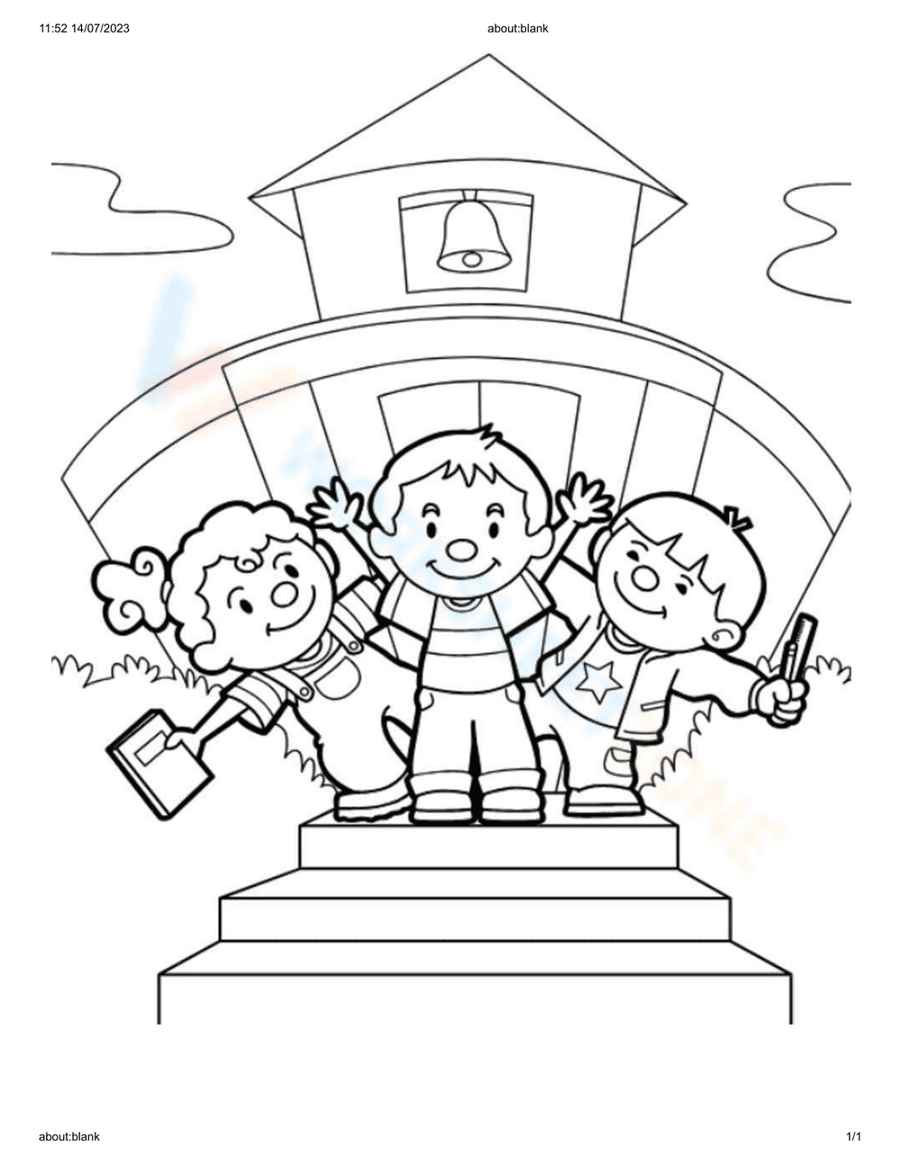 Back To School With Friends - Page 1