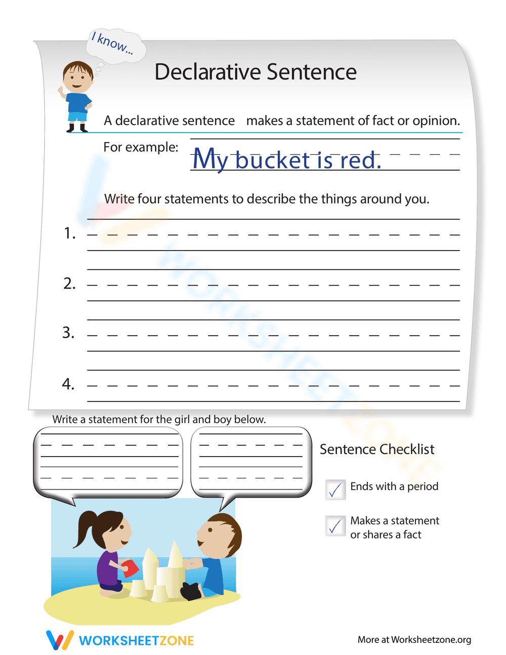 Understanding Declarative Sentences - Page 1