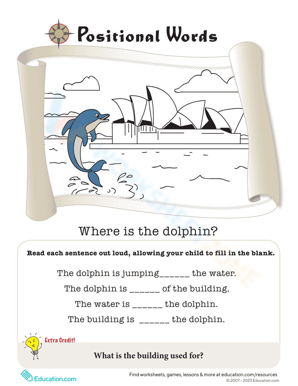 Practice Positional Words and Spatial Concepts - Page 4