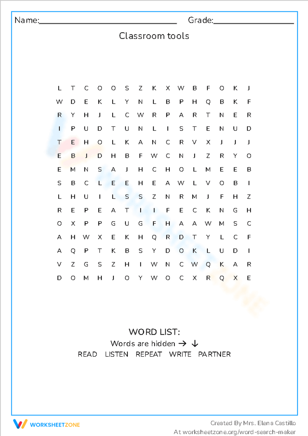 Classroom tools - Page 1