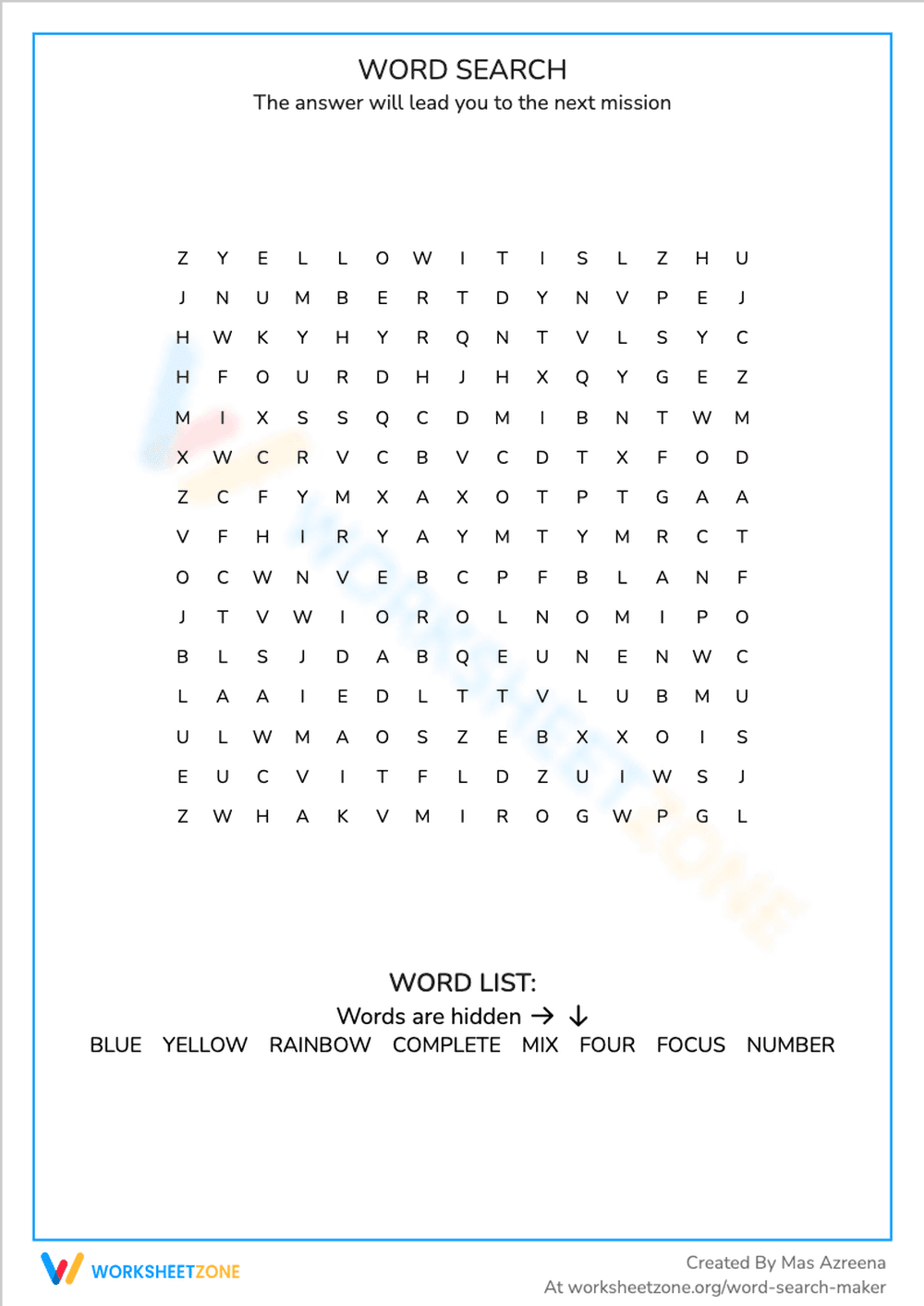 WORD SEARCH - Page 1