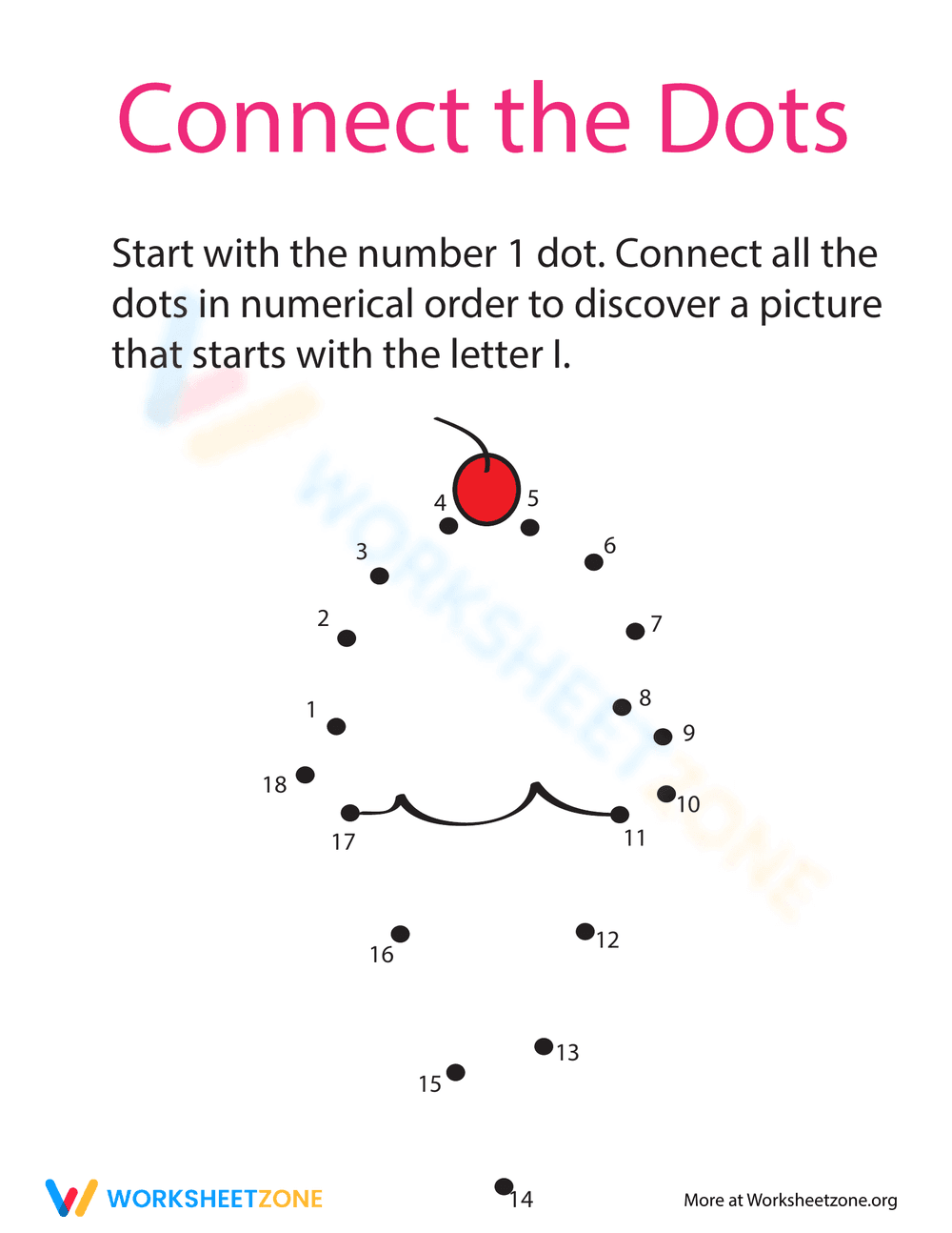 Connect the Letter I - Activity - Page 1
