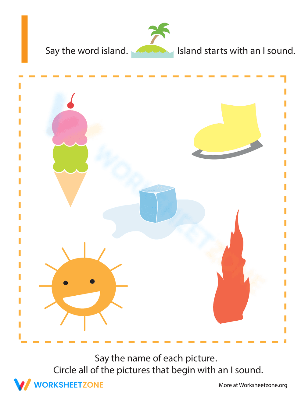 Letter Sounds: I - Page 1