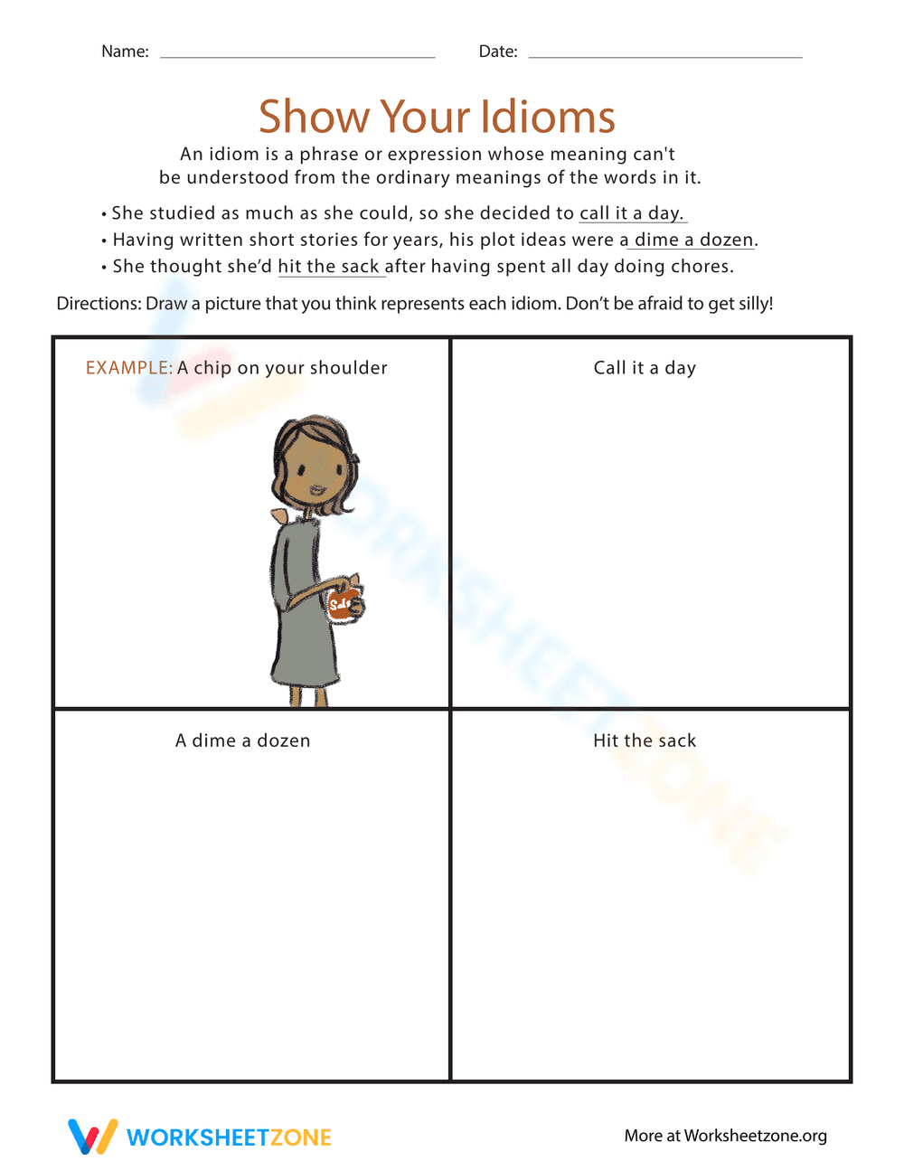 Show Your Idioms: Language Practice - Page 1