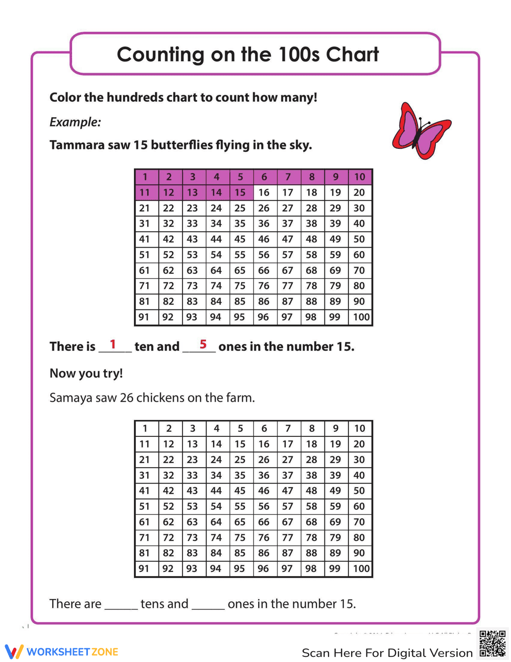 Count on the Hundreds Chart - Page 1