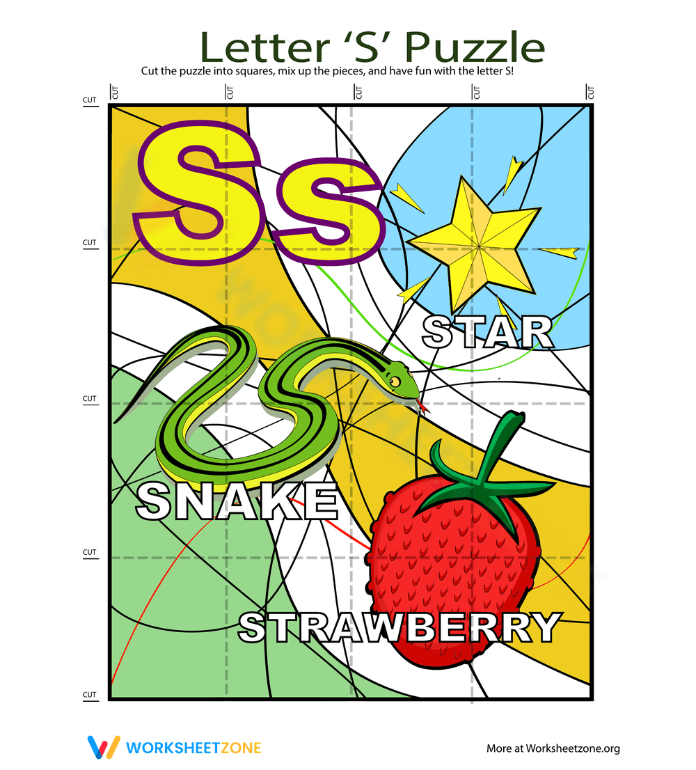 Letter "S" Puzzle - Page 1