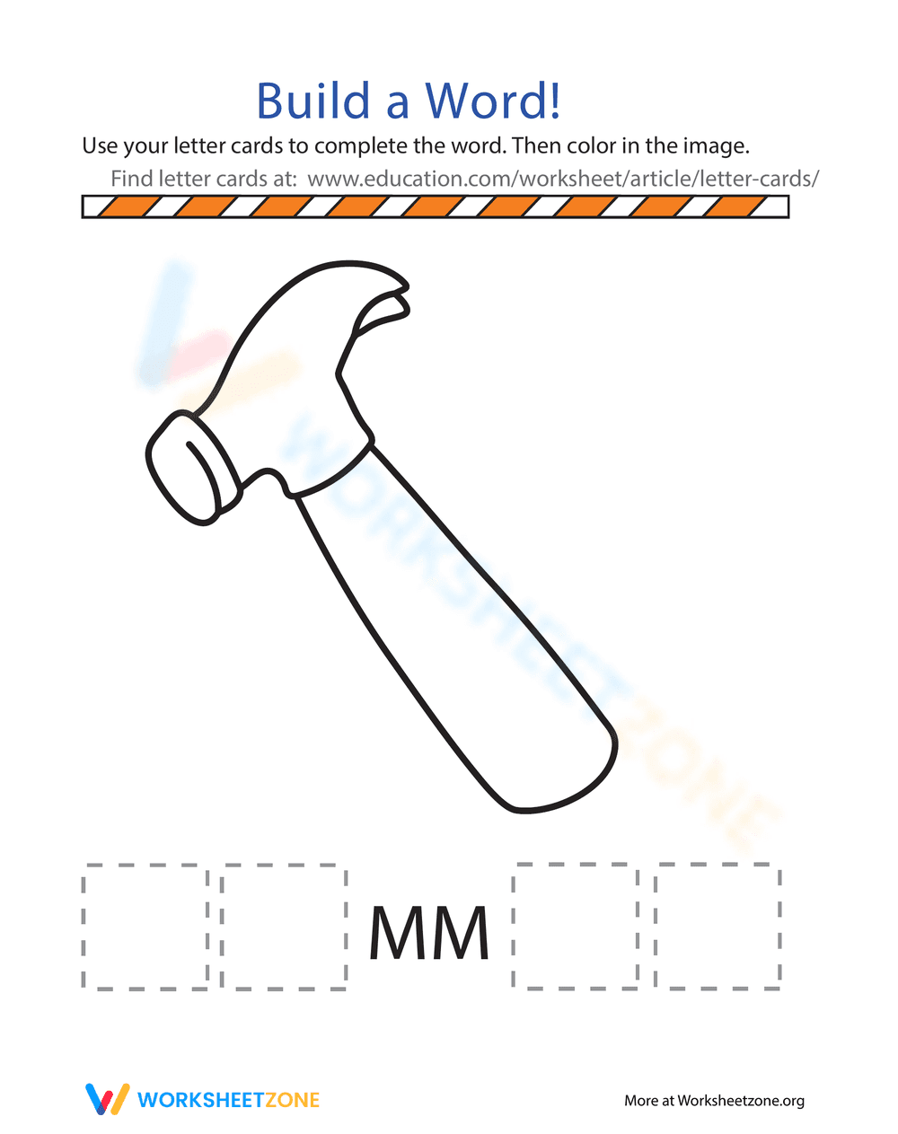 Build a Word Worksheet - Page 1