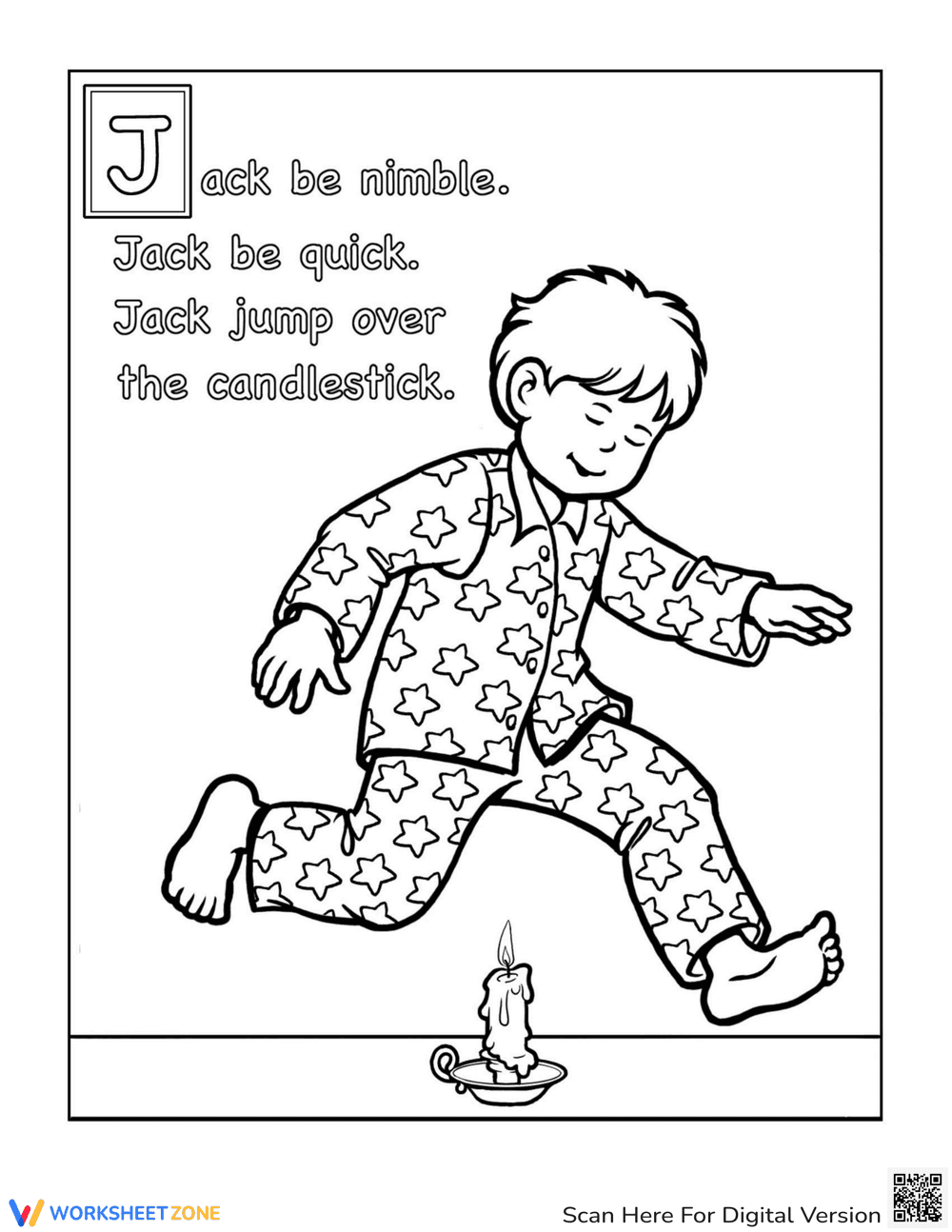 Color Jack Be Nimble Candlestick - Page 1
