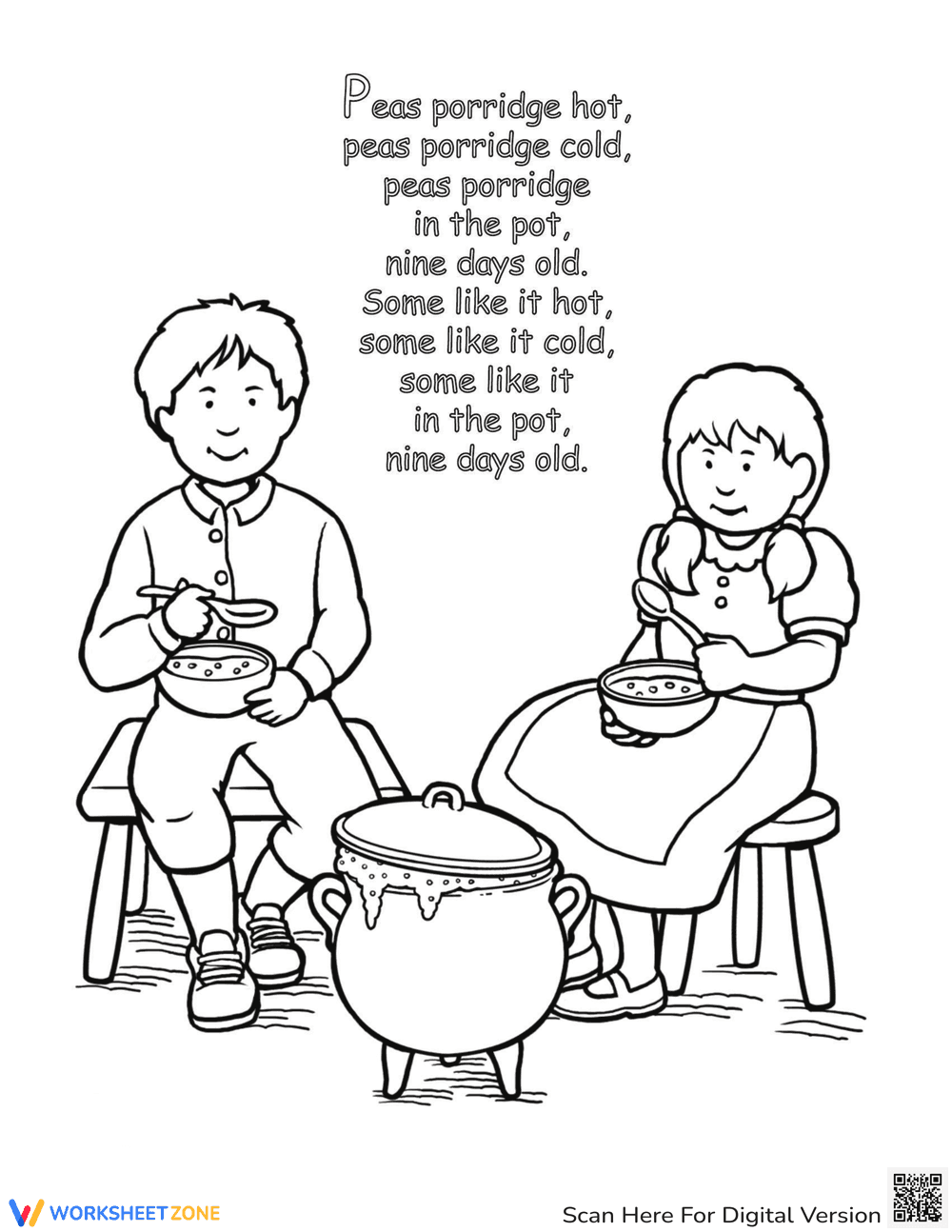 Color Peas Porridge Hot - Page 1