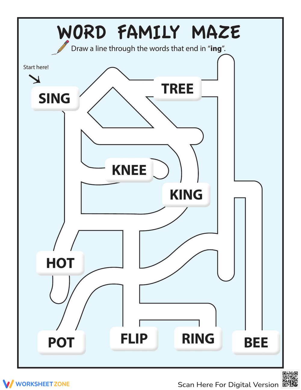Navigating the Word Maze Worksheet - Page 1