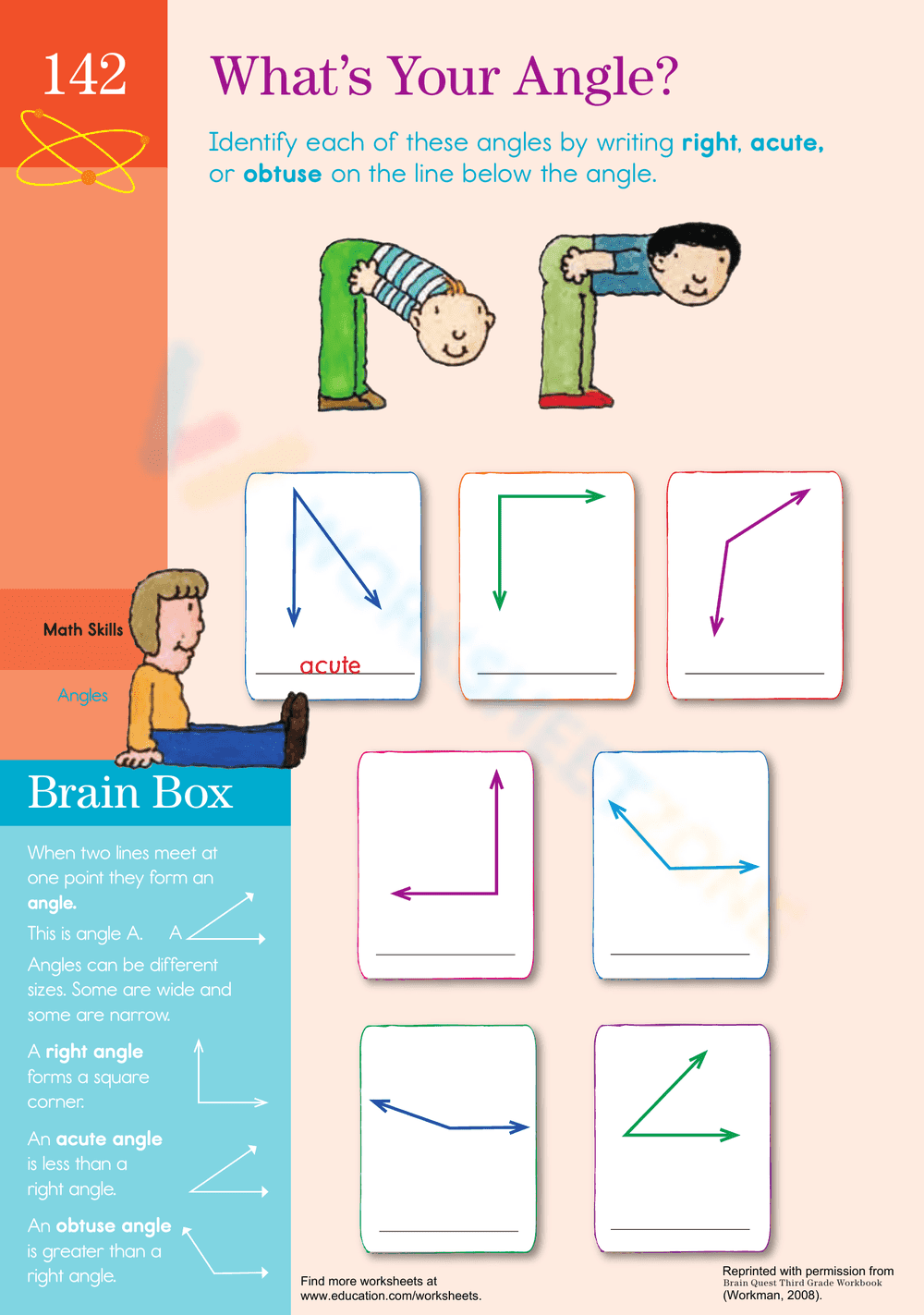 Types of Angles - Page 1