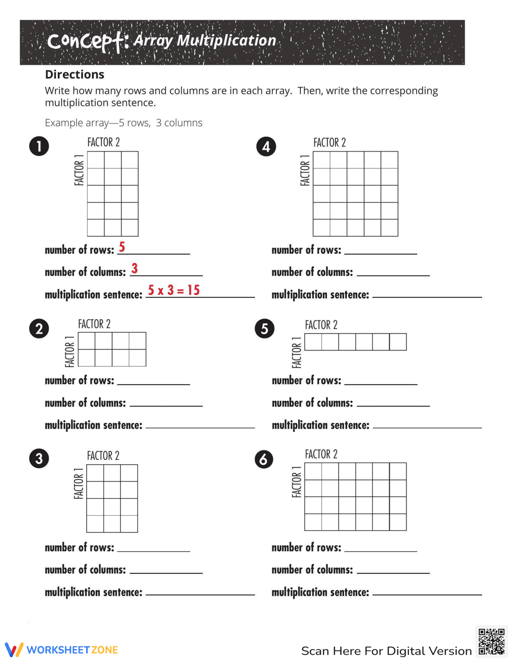 Understanding Concept of Array Multiplication - Page 1