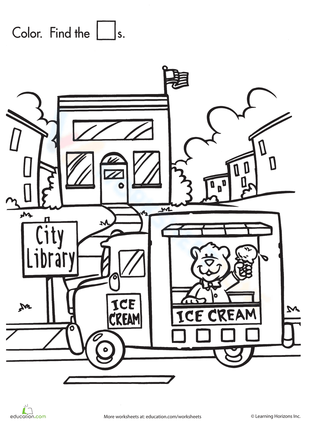 Shape Search: Ice Cream Geometry Fun - Page 1