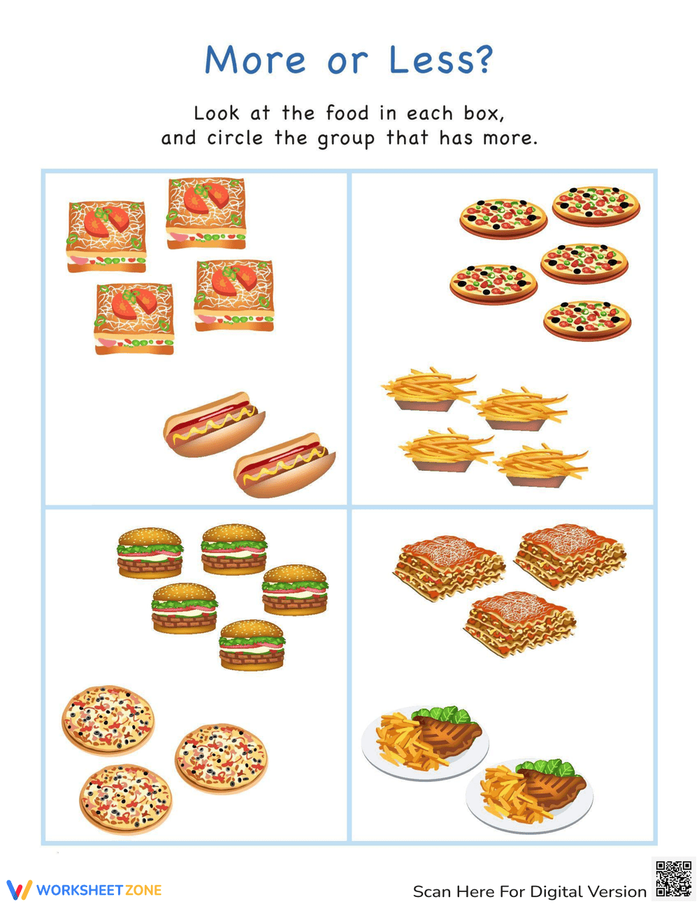 Foods Worksheet - Page 1