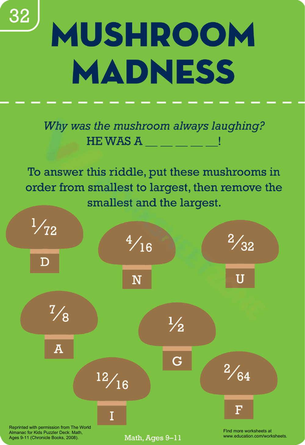 Mushroom Math - Page 1