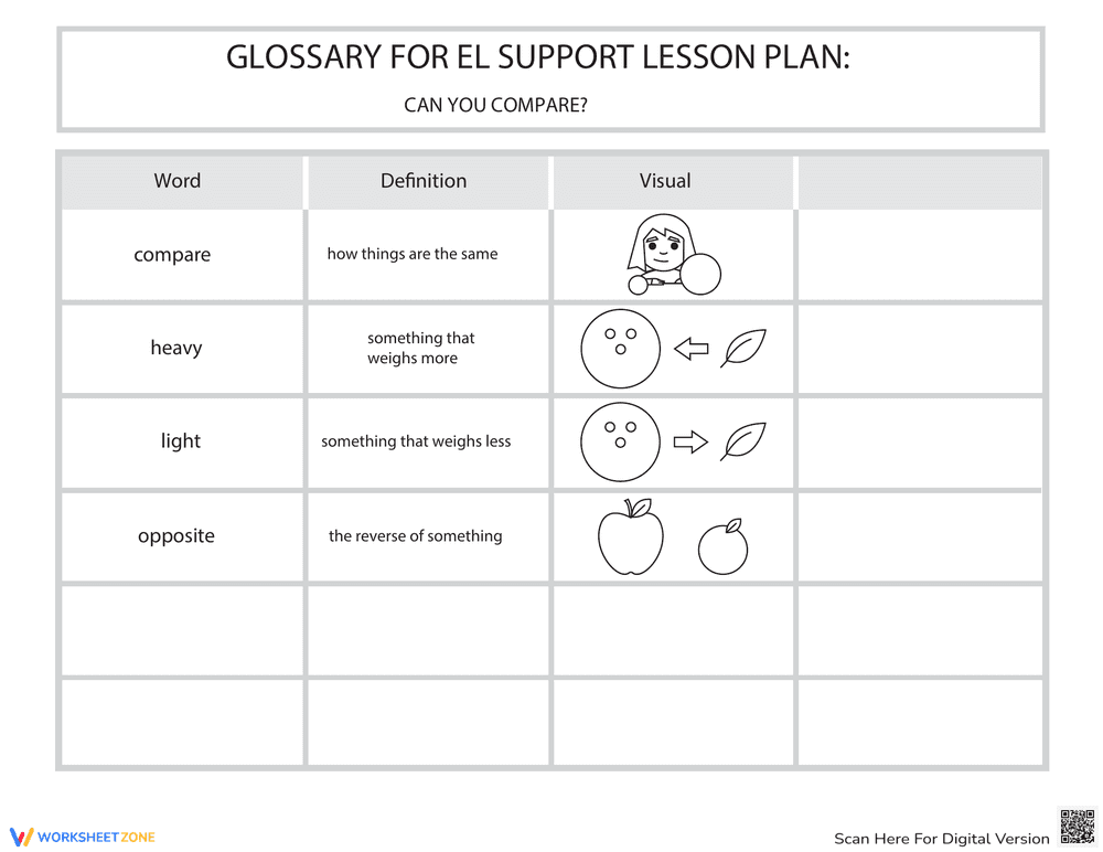 Glossary: Can You Compare? - Page 1