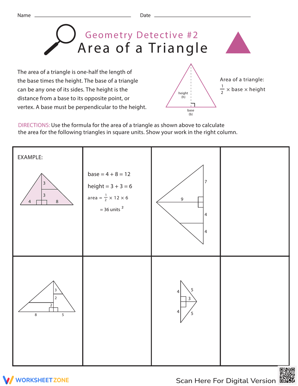 Geometry Detective: Identify Triangles - Page 1