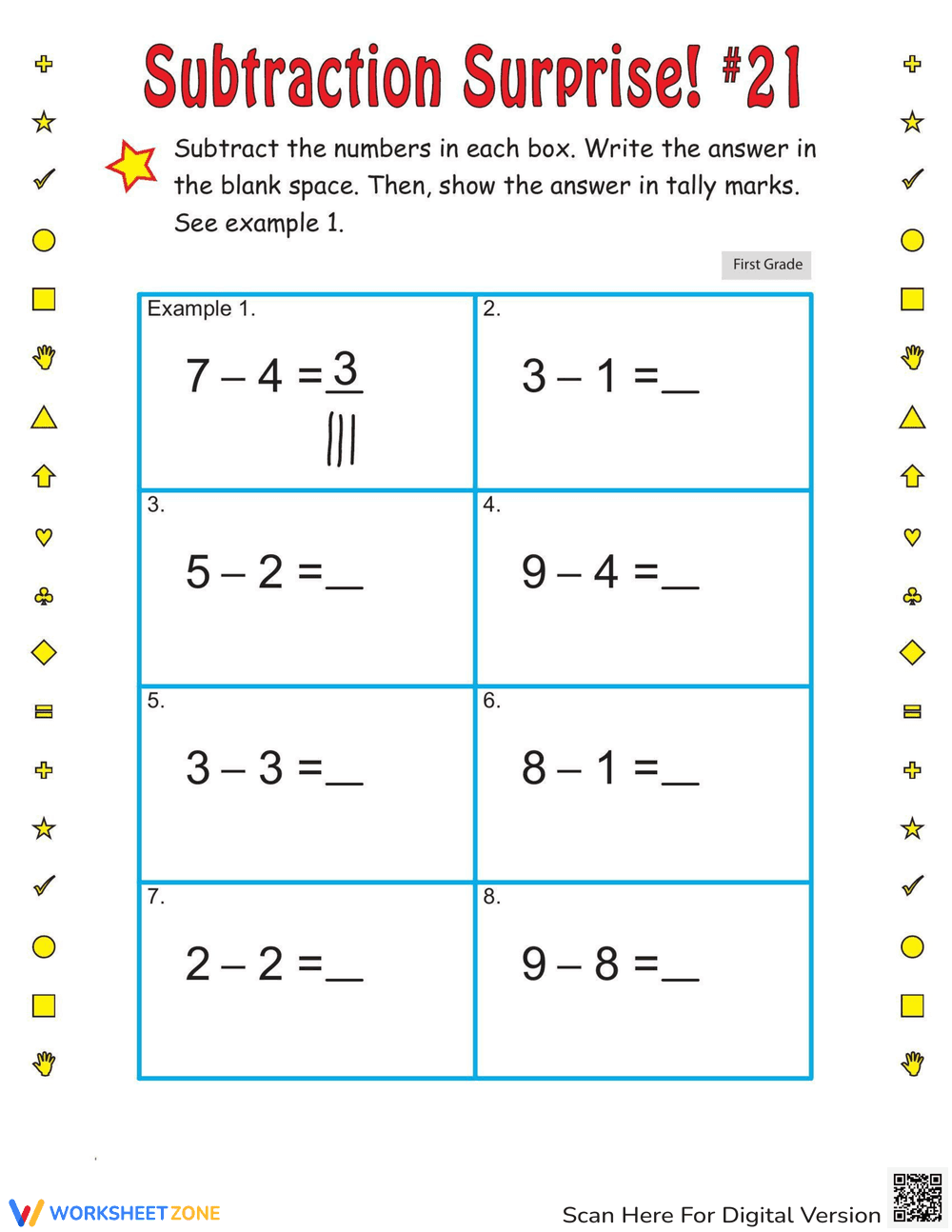 Subtraction Surprise - Page 1