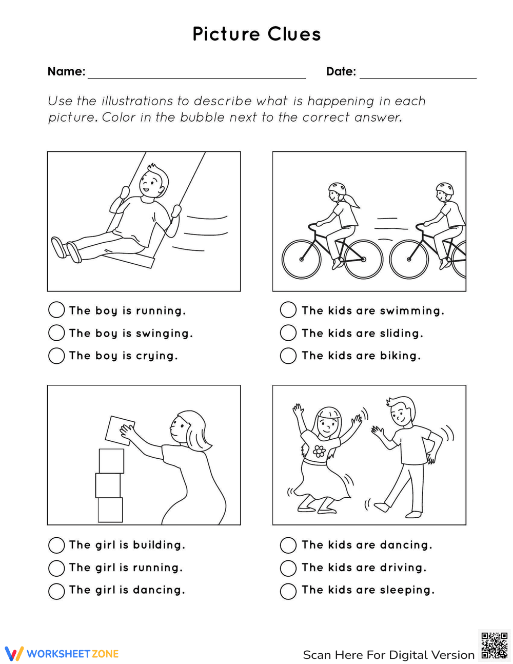 Picture Clues - Page 1