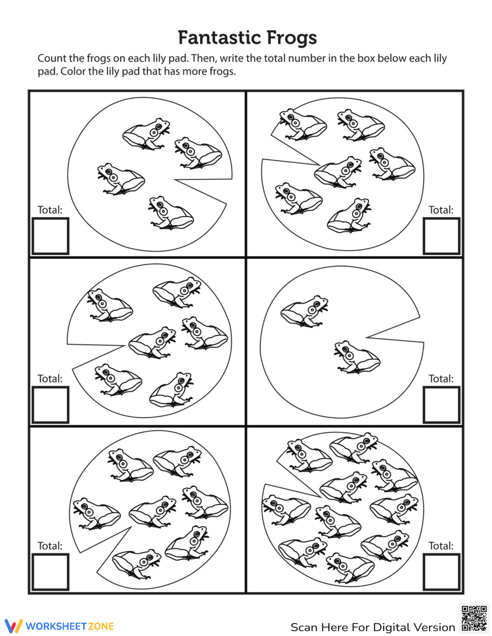 Fantastic Frogs Worksheet for Kids - Page 1