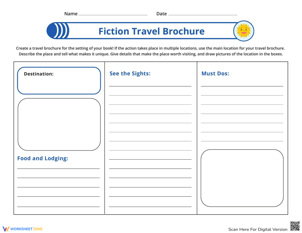 Fiction Travel Brochure Activity - Page 1