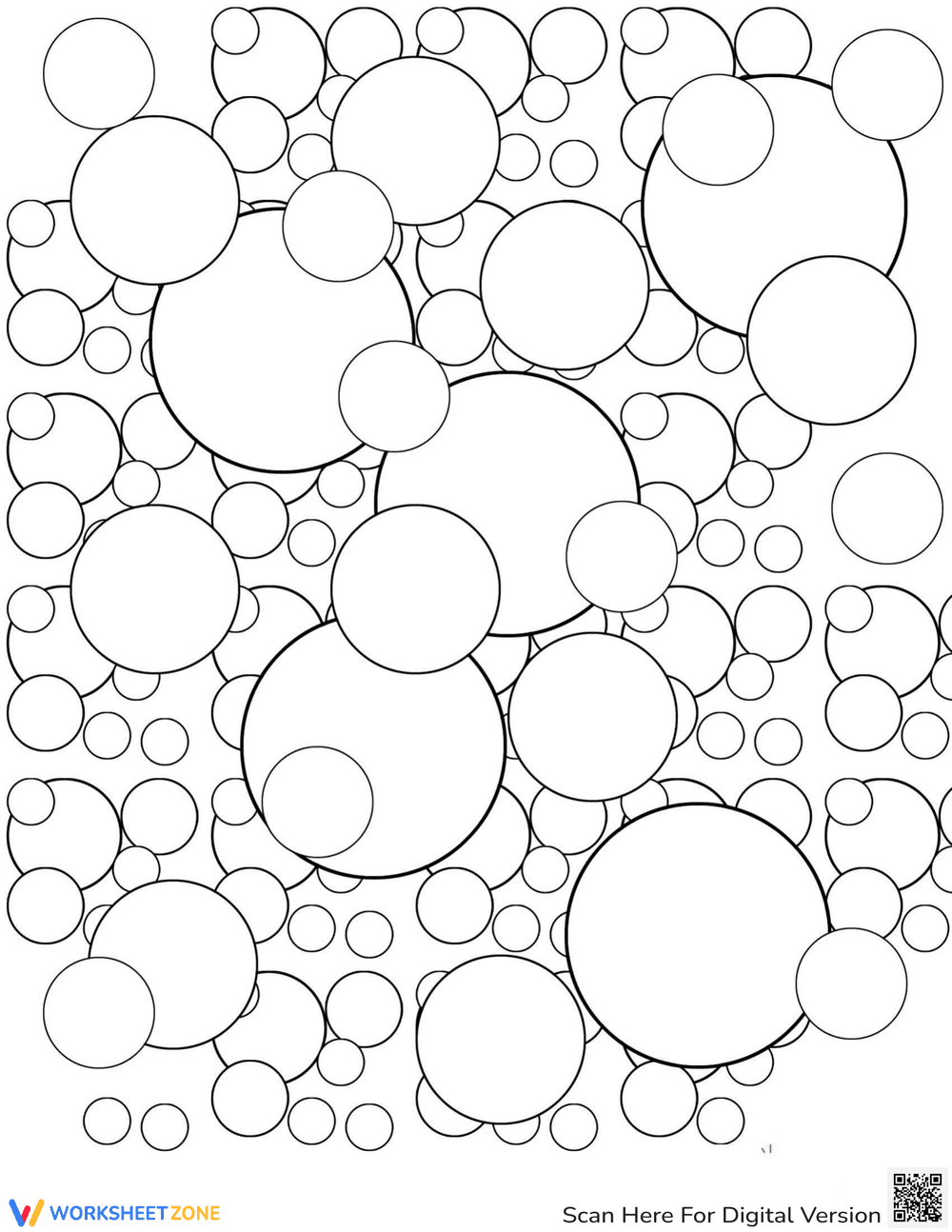 Bubble Coloring Page for Creative Expression - Page 1