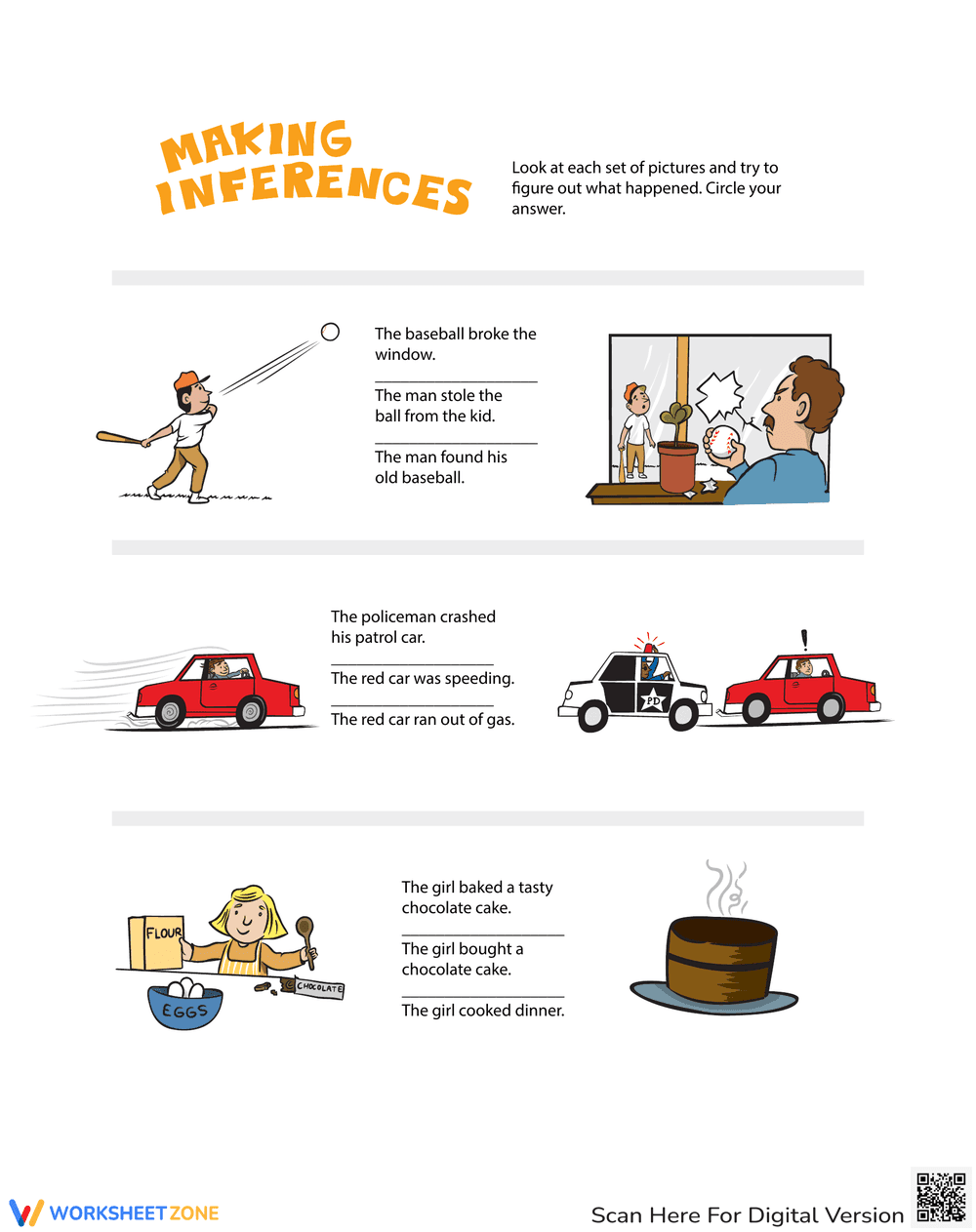 Drawing Conclusions: Picture-Based Activity - Page 1
