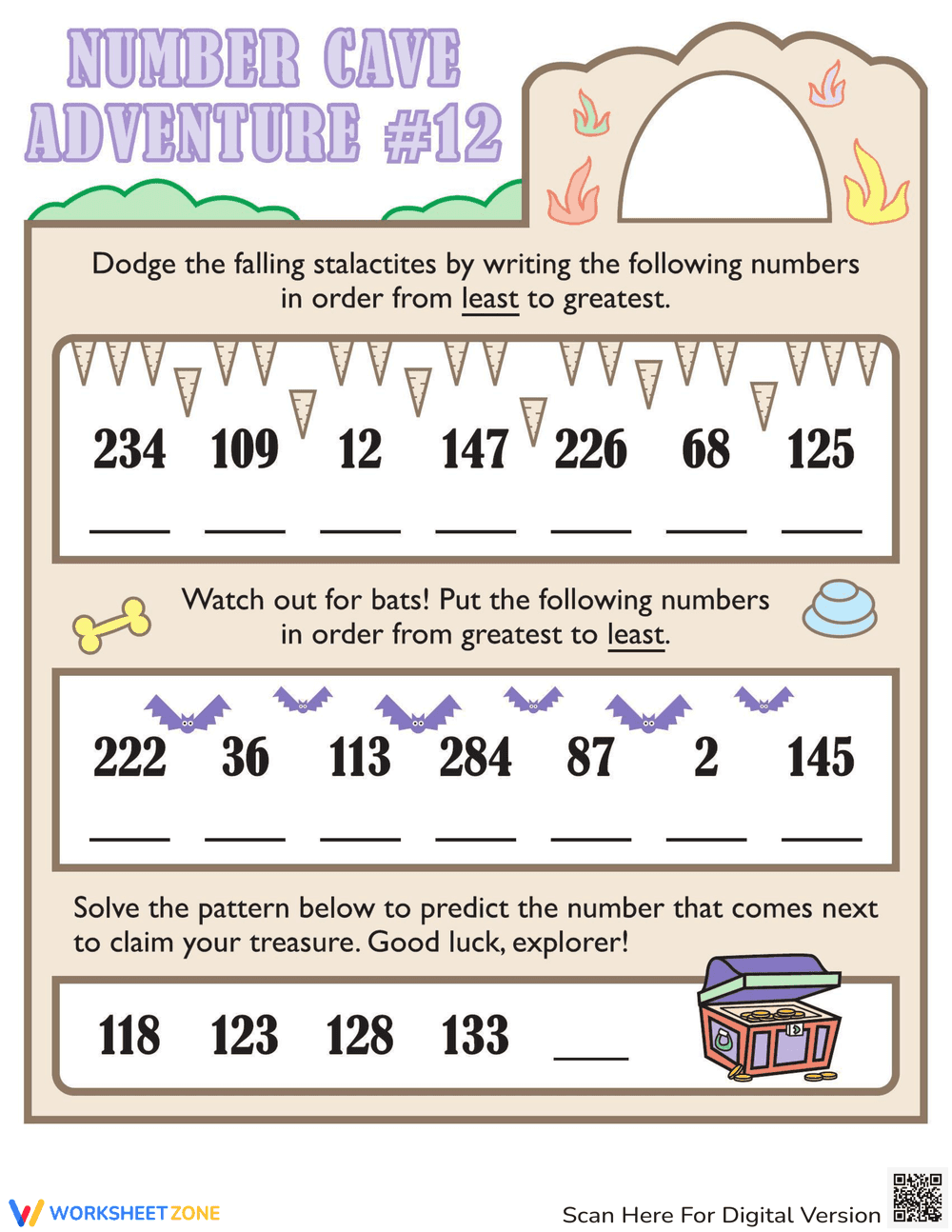 Fun With Numbers: Engaging Worksheet for Number Practice - Page 1