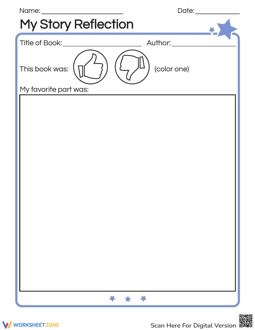 My Story Reflection: Enhance Narrative Skills - Page 1