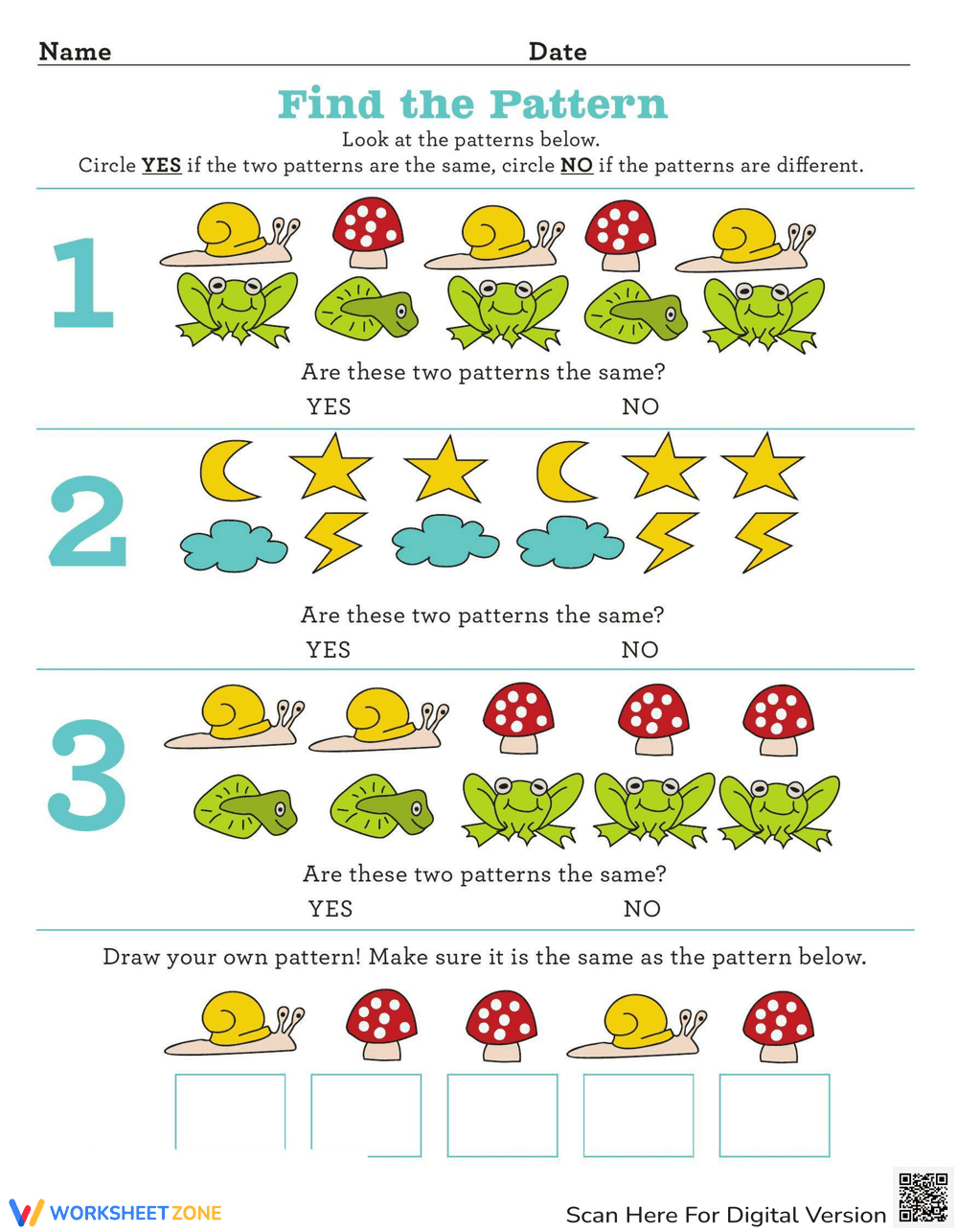 Identifying Patterns - Page 1