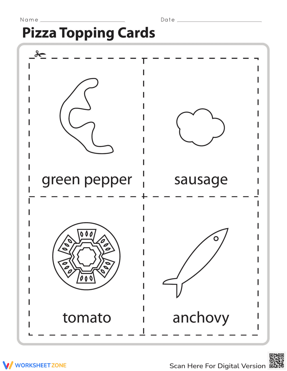 Pizza Topping Cards: Creative Culinary Game - Page 2