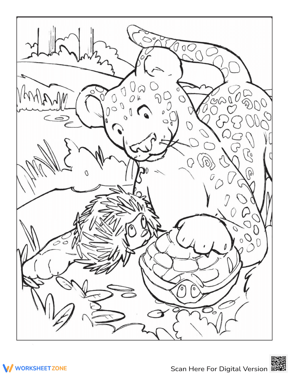 Explore the Armadillo Story: Reading Comprehension Worksheet - Page 3