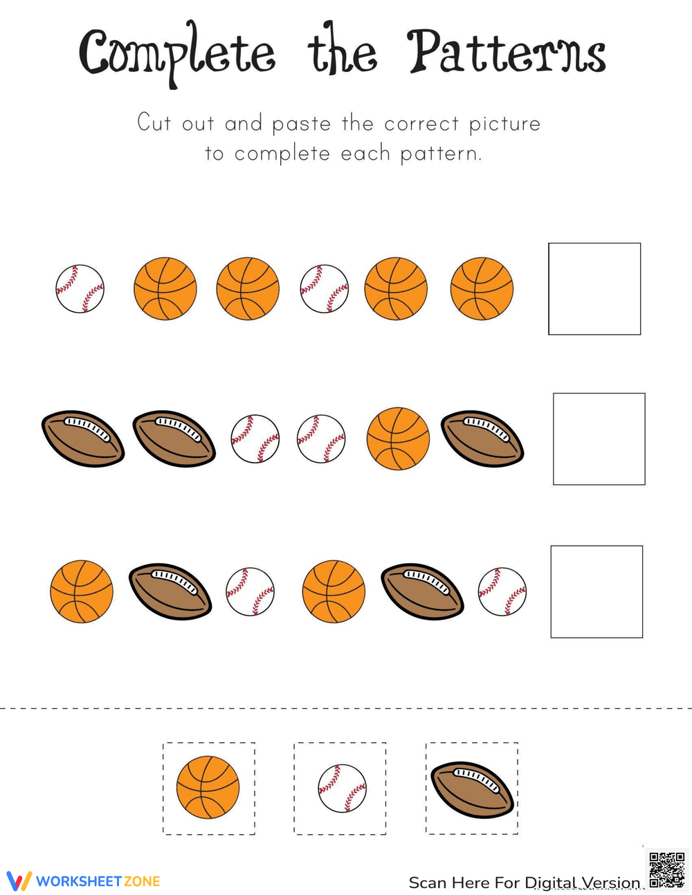 Picture Pattern: Fun Sequence Worksheet - Page 1