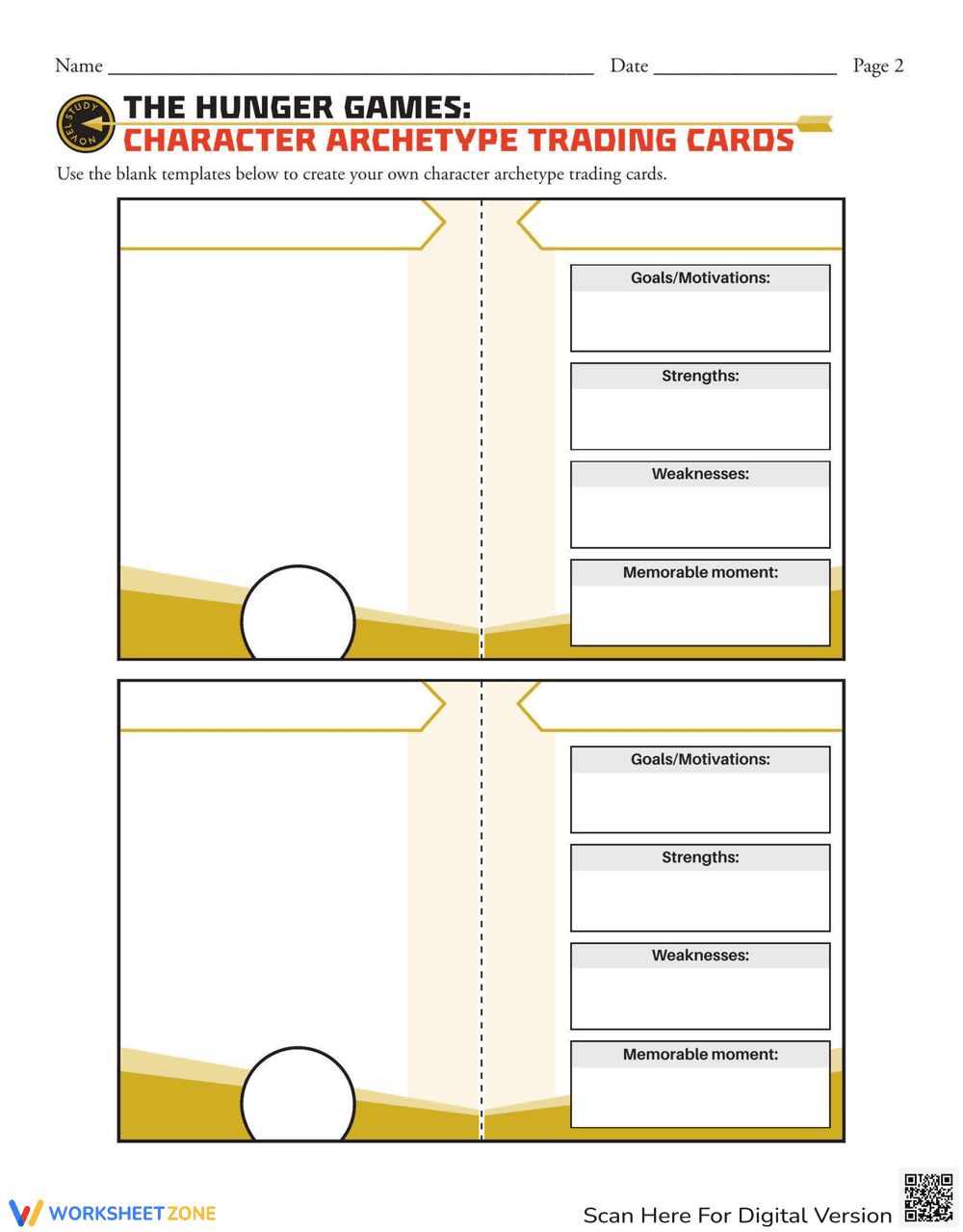 Novel Study: Hunger Games Character Archetypes - Page 2