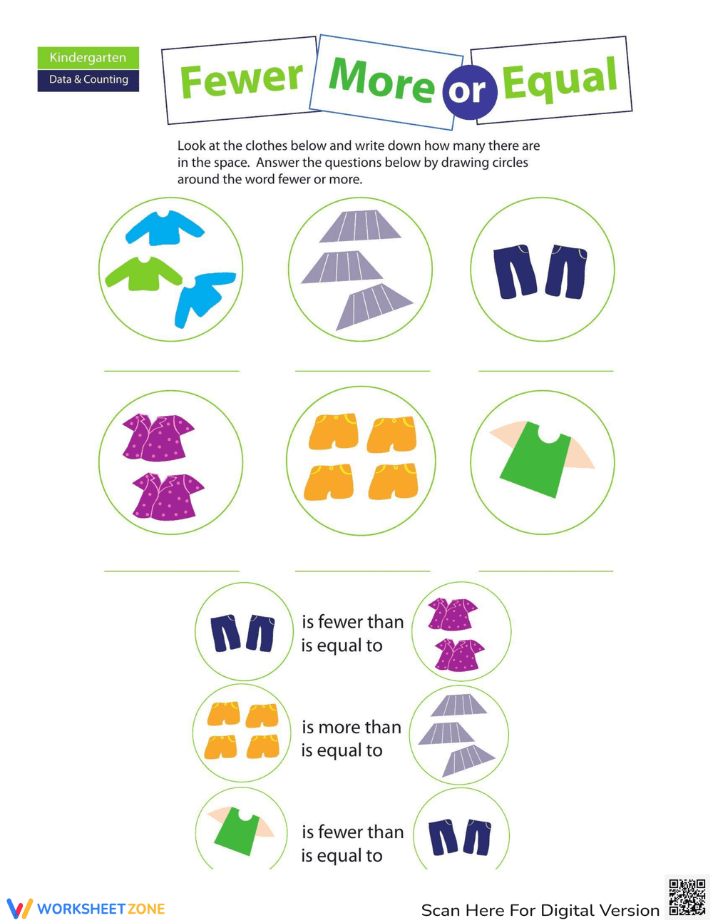 More, Less, Equal: Comparing - Page 1