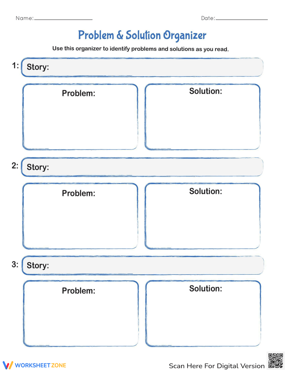 Problem and Solution Organizer - Page 1