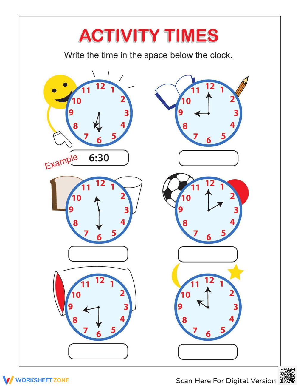 Telling Time Practice - Page 1