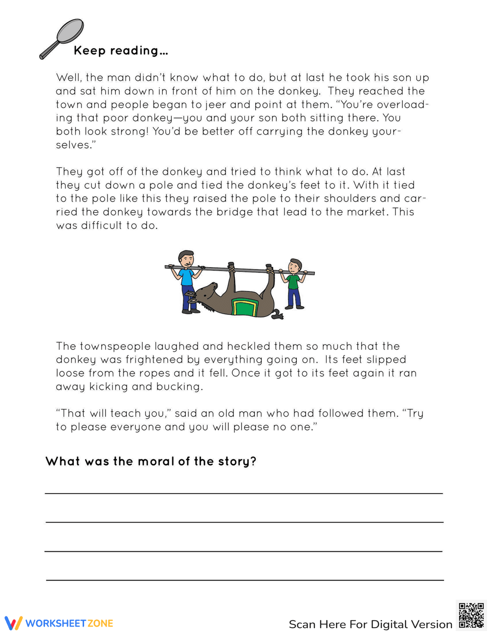 An Aesop Fable Worksheet - Page 2