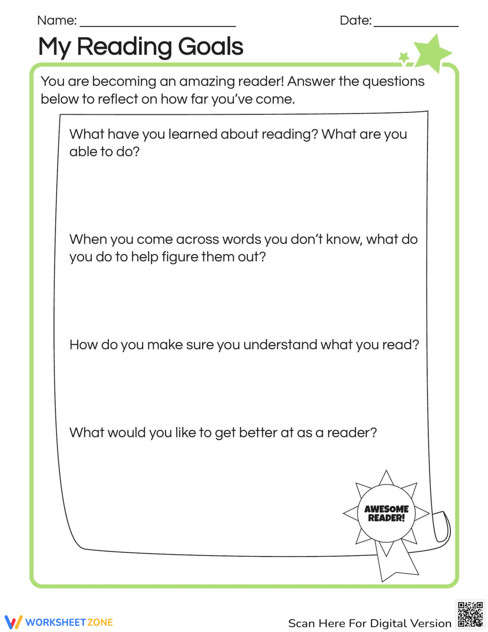 Set Your Own Reading Goals - Page 1