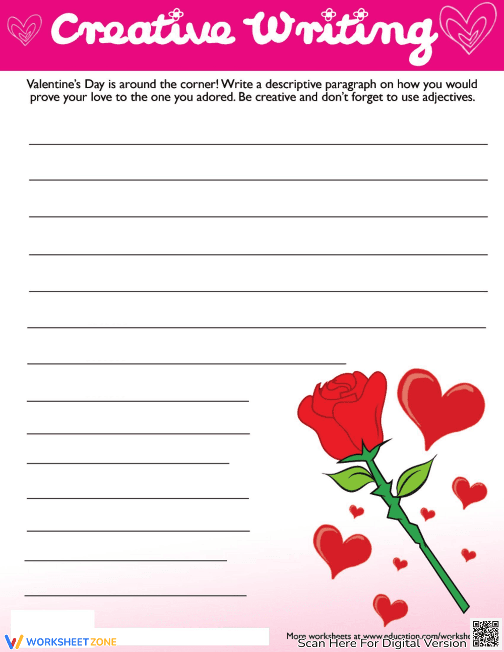 Valentine's Day Writing: Creative Prompts - Page 1