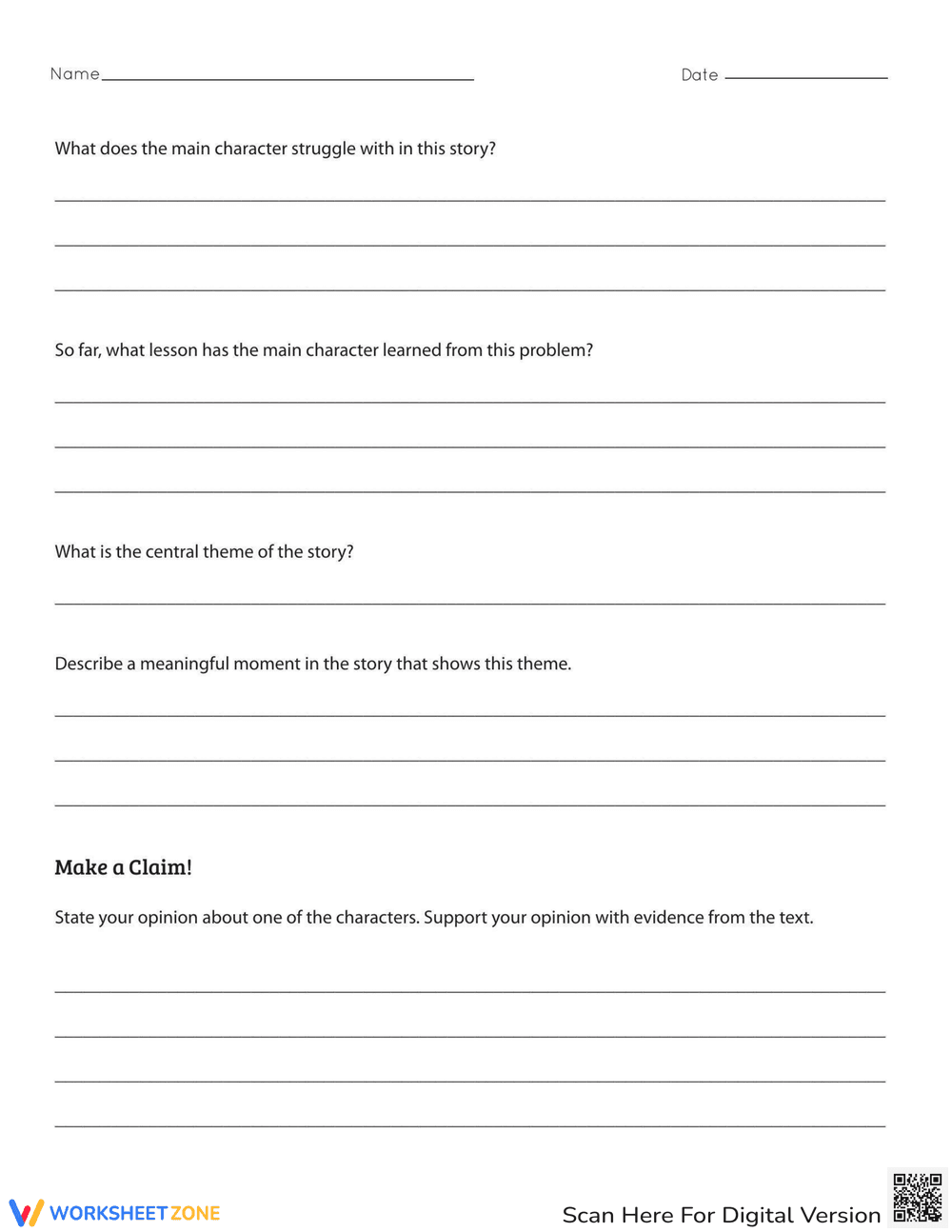 Find the Central Message: Literary Response - Page 2