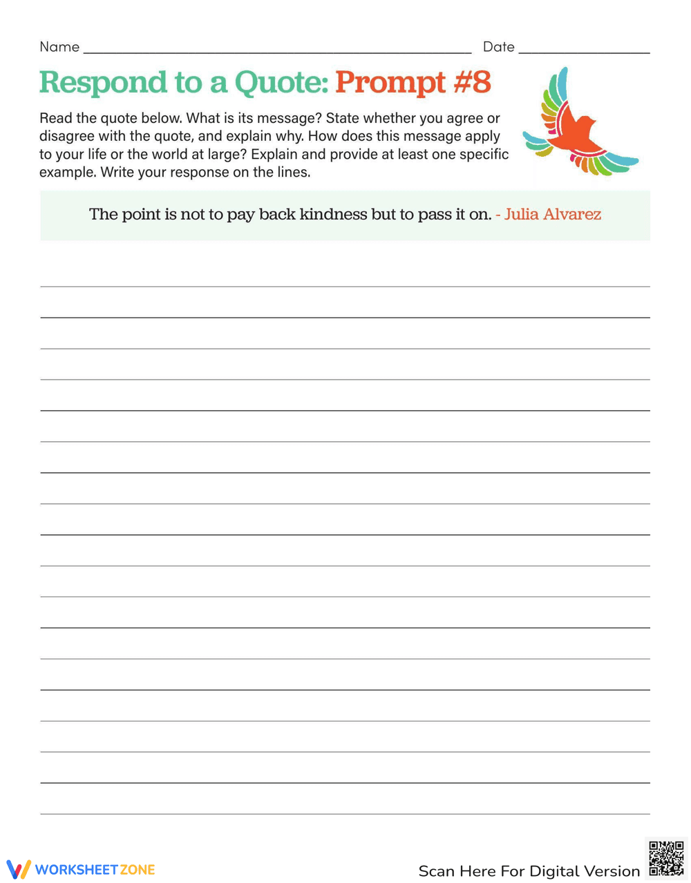 Engaging Quote Prompts - Page 1